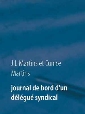 cover image of Journal de bord d'un délégué syndical